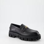 Loafers Greca Portico Loafers Versace Black Man