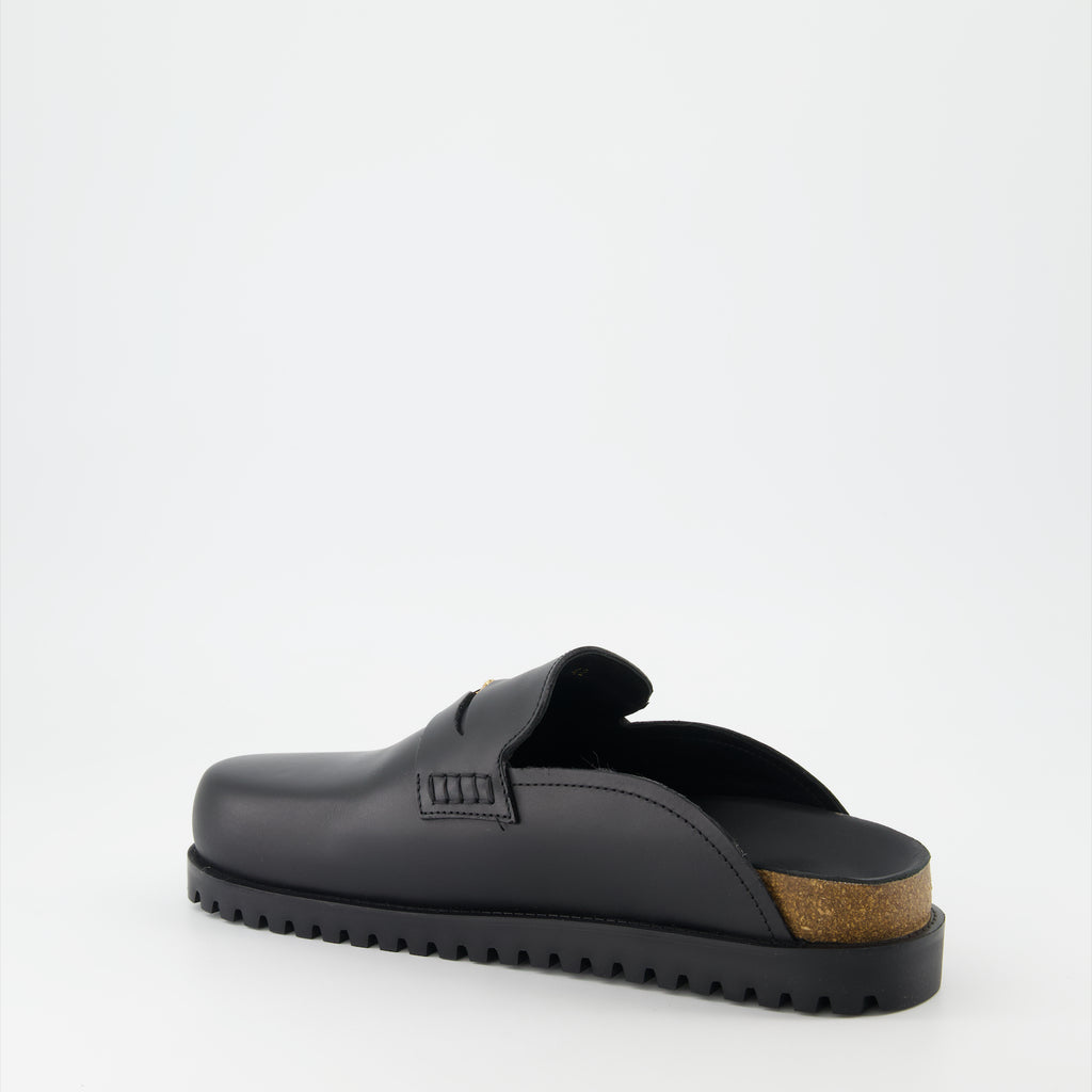 Open shoes Medusa Mules Versace Black Man