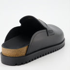 Open shoes Medusa Mules Versace Black Man