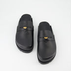 Open shoes Medusa Mules Versace Black Man