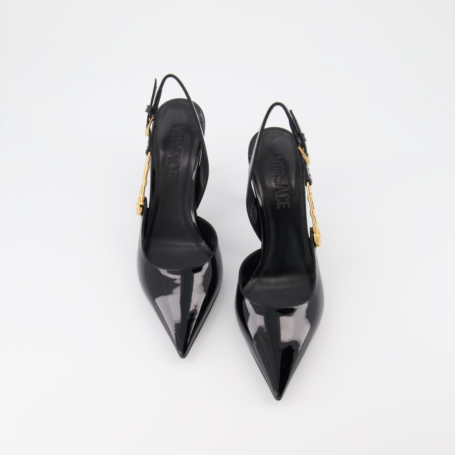 Pumps Escarpins Safety Pin Versace Schwarz Femme