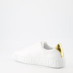 Baskets Baskets à logo Greca Versace Blanc Homme