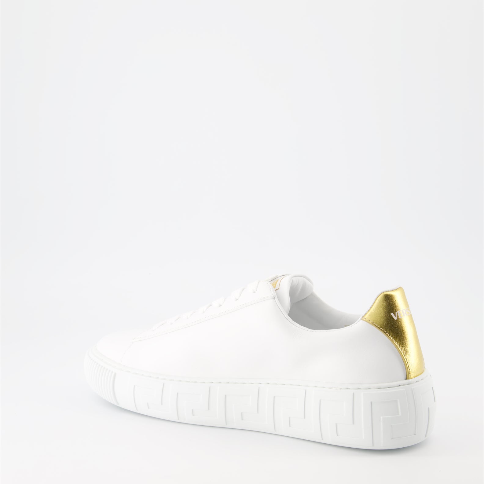Baskets Baskets à logo Greca Versace Blanc Homme