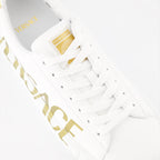 Baskets Baskets à logo Greca Versace Blanc Homme
