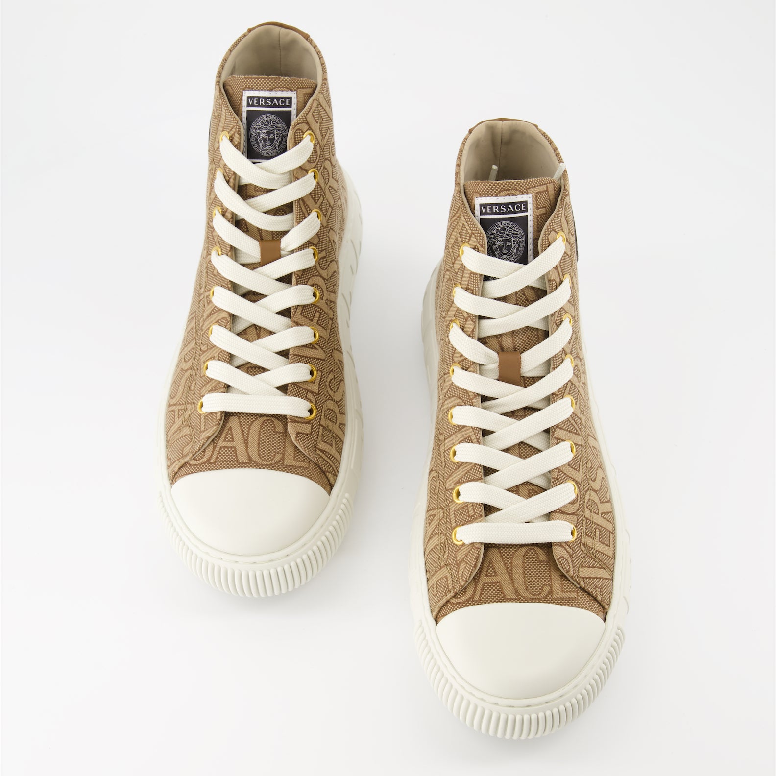 Sneaker Baskets monogrammées Versace Marrón Homme