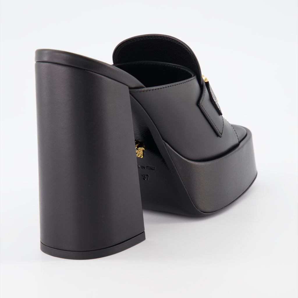 Open shoes Medusa 95' platform mules Versace Black Women