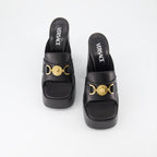 Open shoes Medusa 95' platform mules Versace Black Women