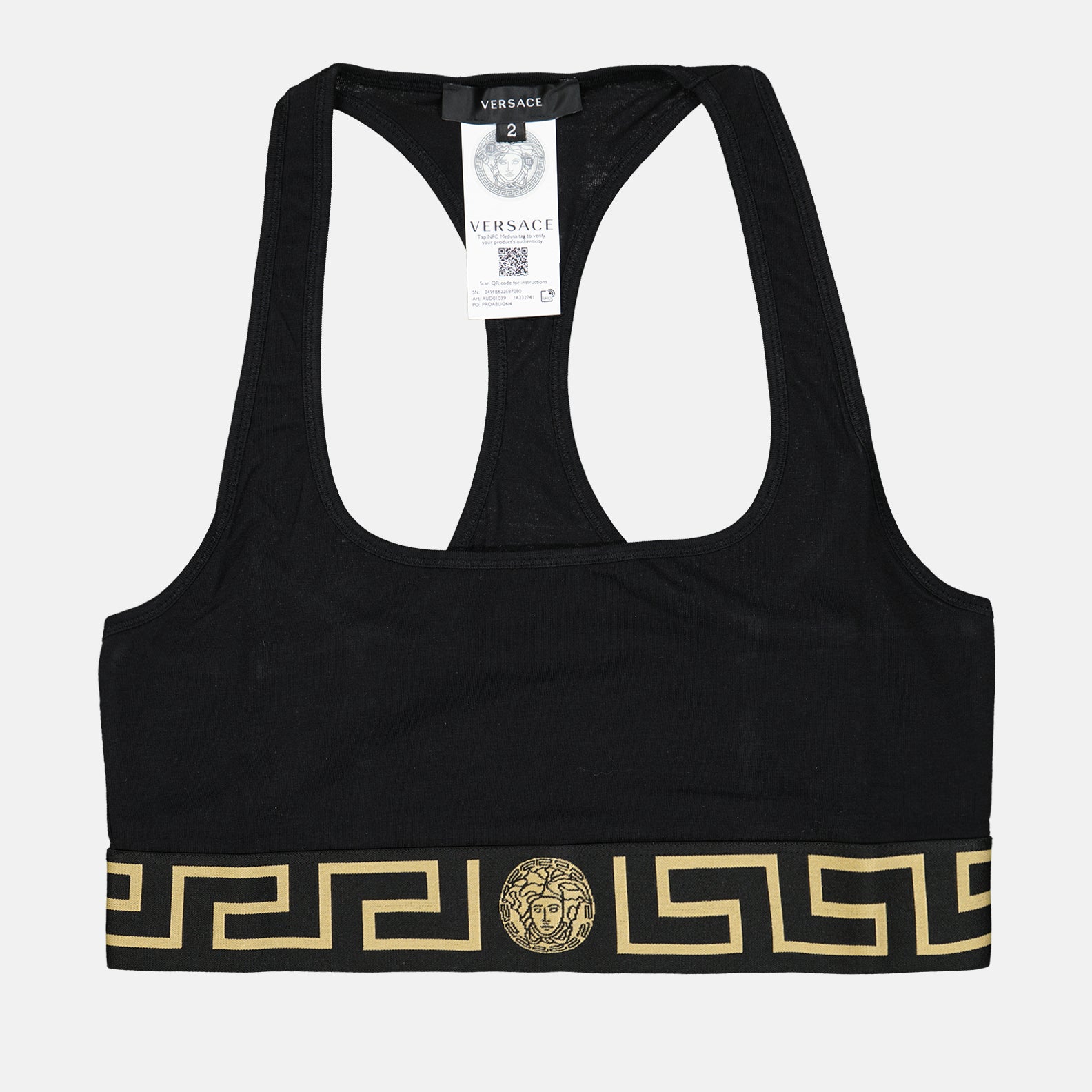 Roupa íntima e homewear Brassière Greca Versace Preto Femme