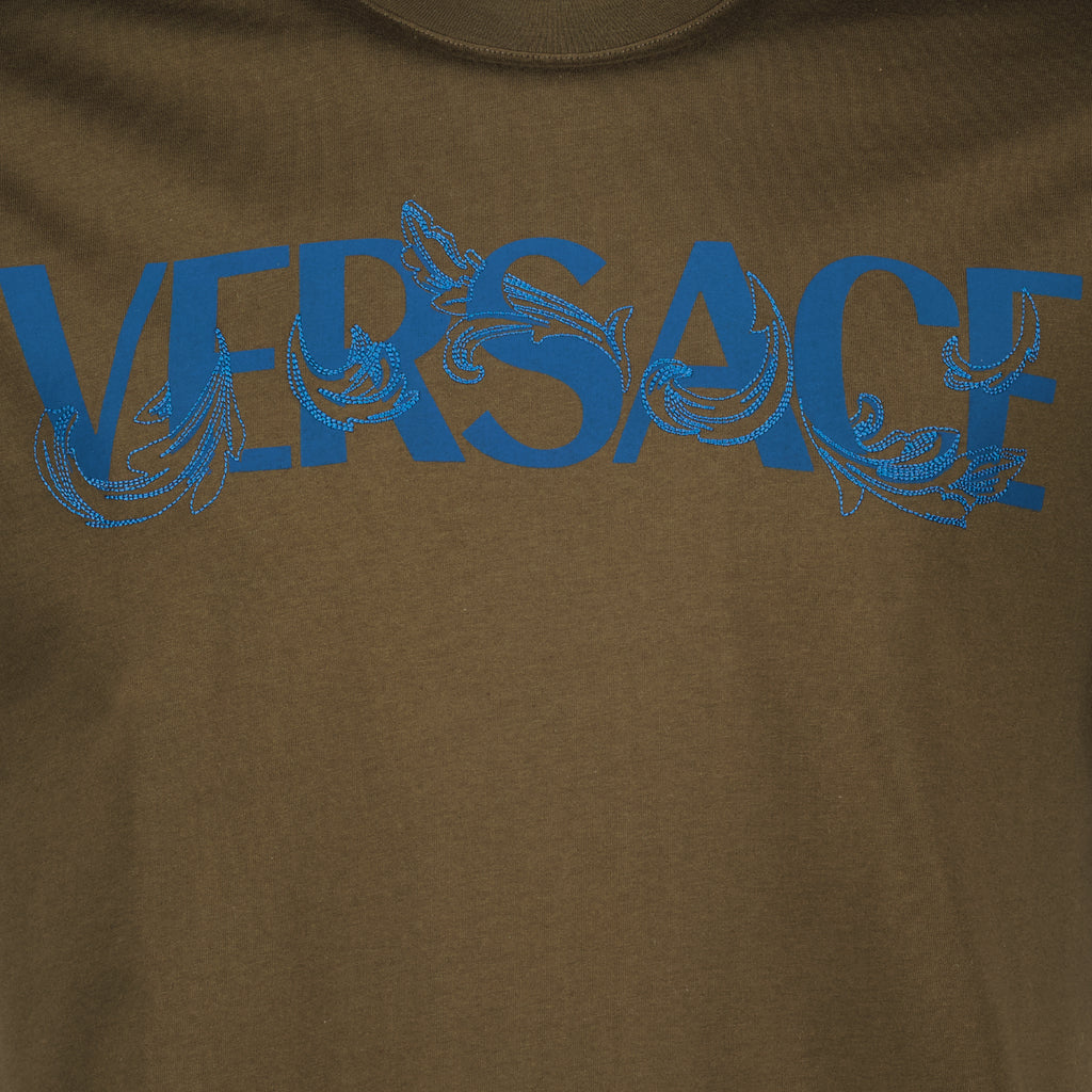 T-shirt T-shirt à logo Versace Cachi Homme