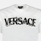 Camisetas T-shirt Barocco Silhouette Versace Blanco Homme