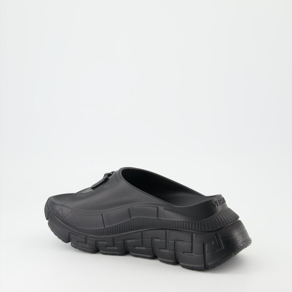 Offene schuhe Claquettes Medusa '95 Versace Schwarz Femme