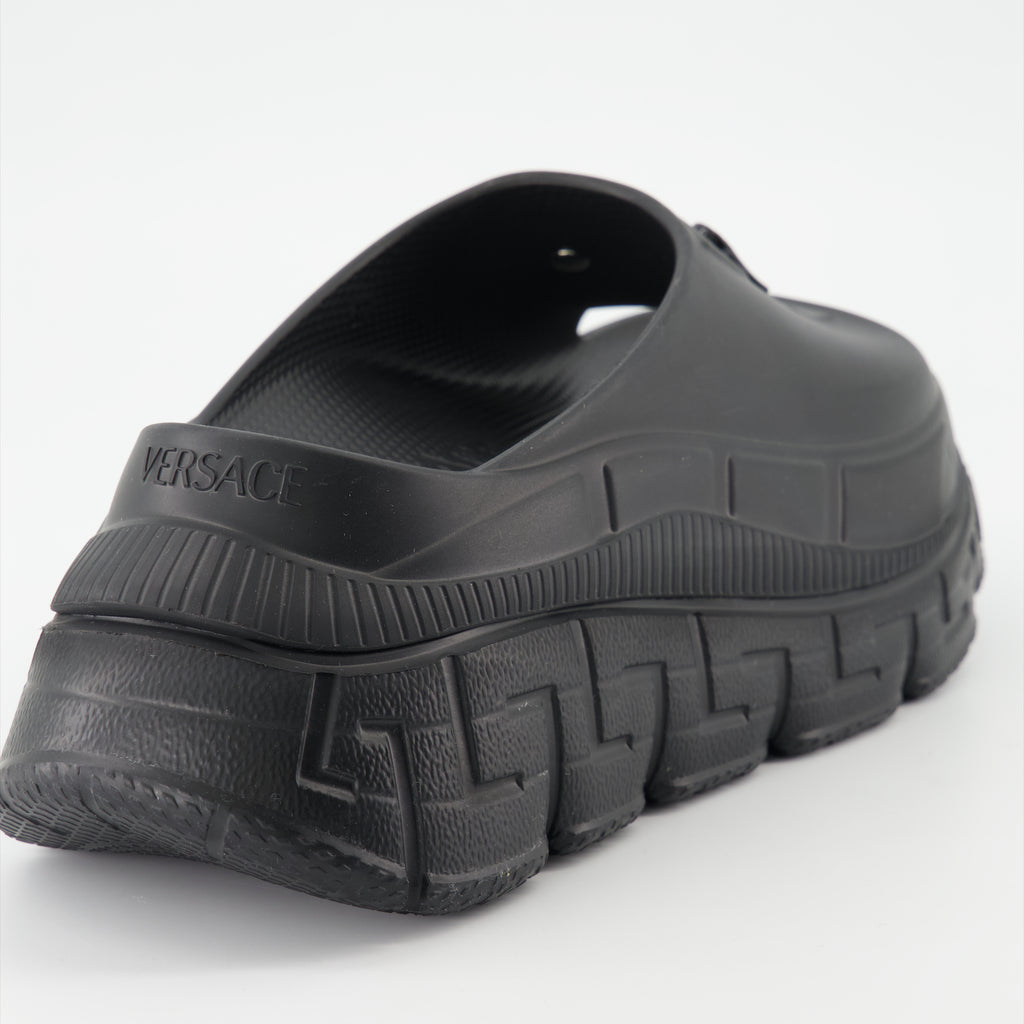 Offene schuhe Claquettes Medusa '95 Versace Schwarz Femme