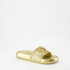 Open shoes La Medusa Slides Versace Gold Women