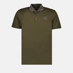 Polo shirts Greca short-sleeved polo shirt Versace Green Man