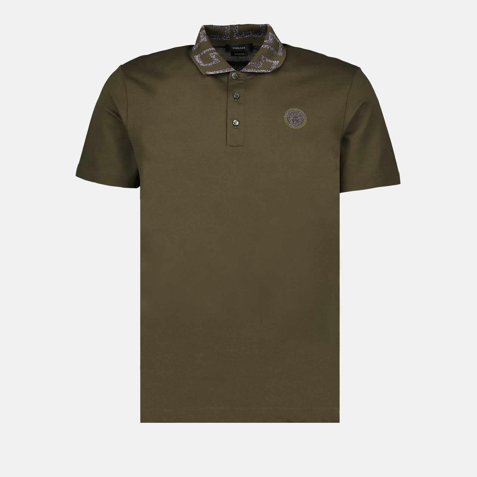 Polos Polo à manches courtes Greca Versace Vert Homme