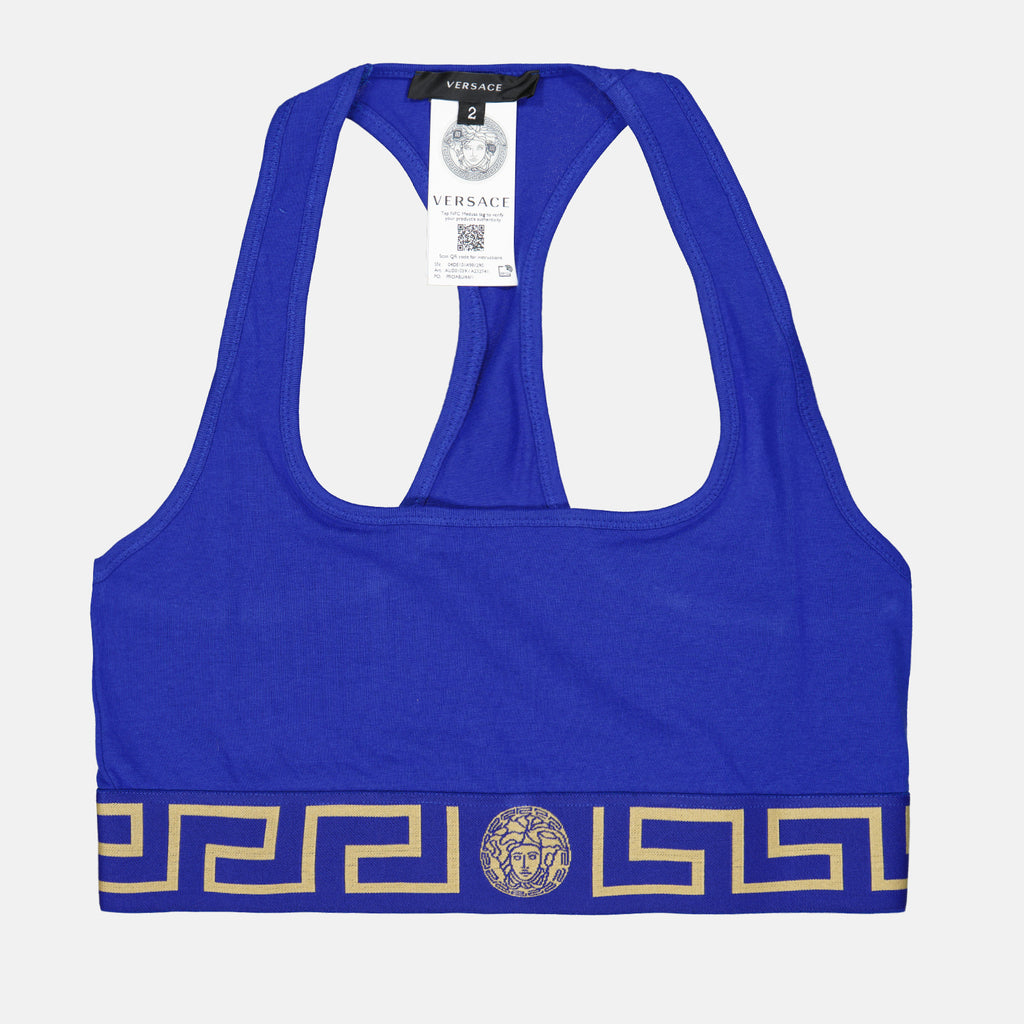 Sous-vêtements et homewear Brassière Greca Versace Bleu Femme