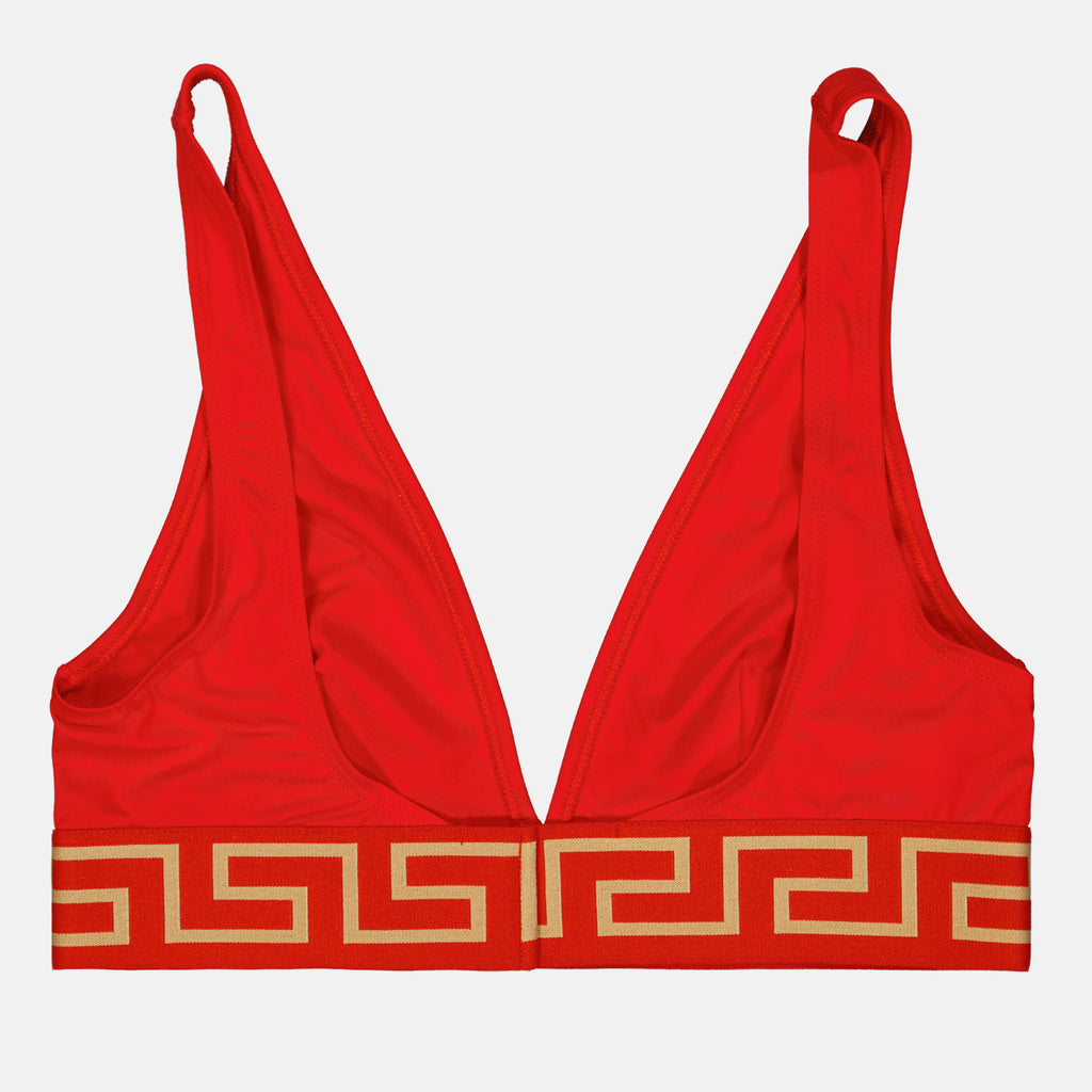 Strandmode Haut de bikini Greca Versace Rot Femme