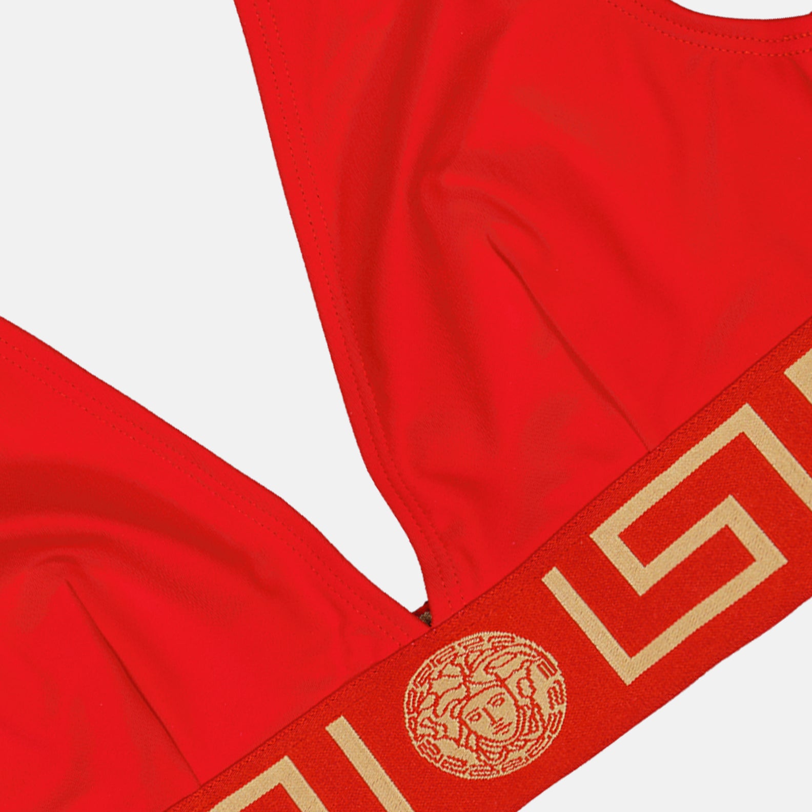 Strandmode Haut de bikini Greca Versace Rot Femme