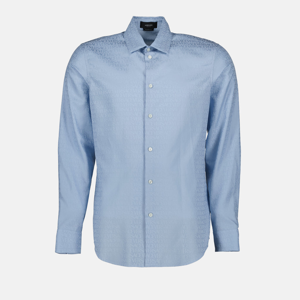 셔츠 Chemise Versace Allover Versace 파란색 Homme