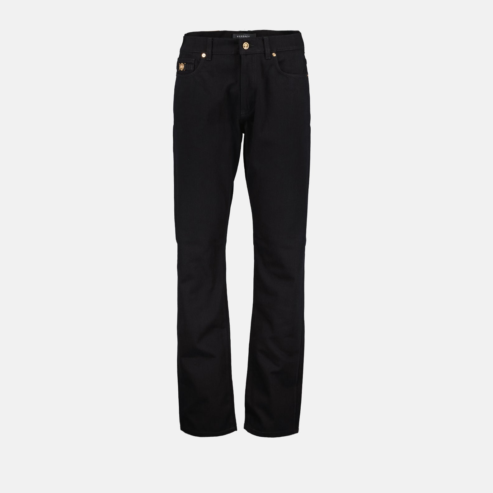 Hosen Jean slim La Medusa Versace Schwarz Homme