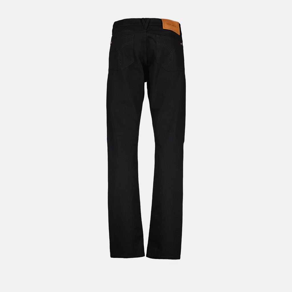 Hosen Jean slim La Medusa Versace Schwarz Homme
