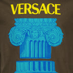 Tシャツ プリントTシャツ Versace カーキ 男