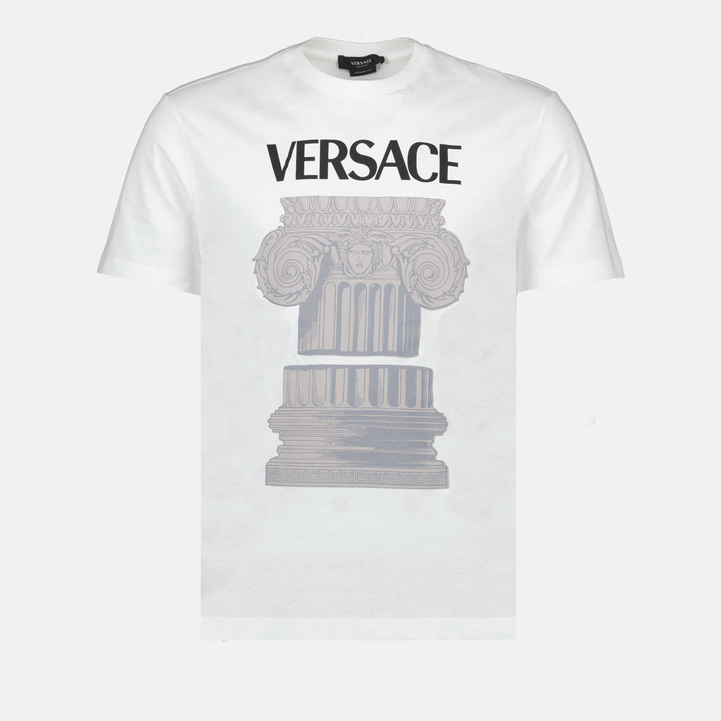 Tシャツ プリントTシャツ Versace 白 男