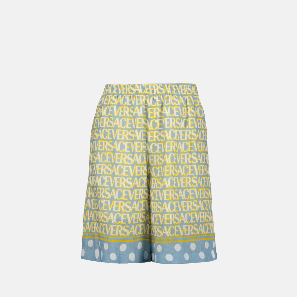 Shorts Short de bain allover Polka Dot Versace Giallo Homme
