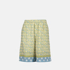 Shorts Short de bain allover Polka Dot Versace Giallo Homme