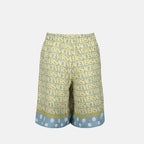 Shorts Short de bain allover Polka Dot Versace Giallo Homme