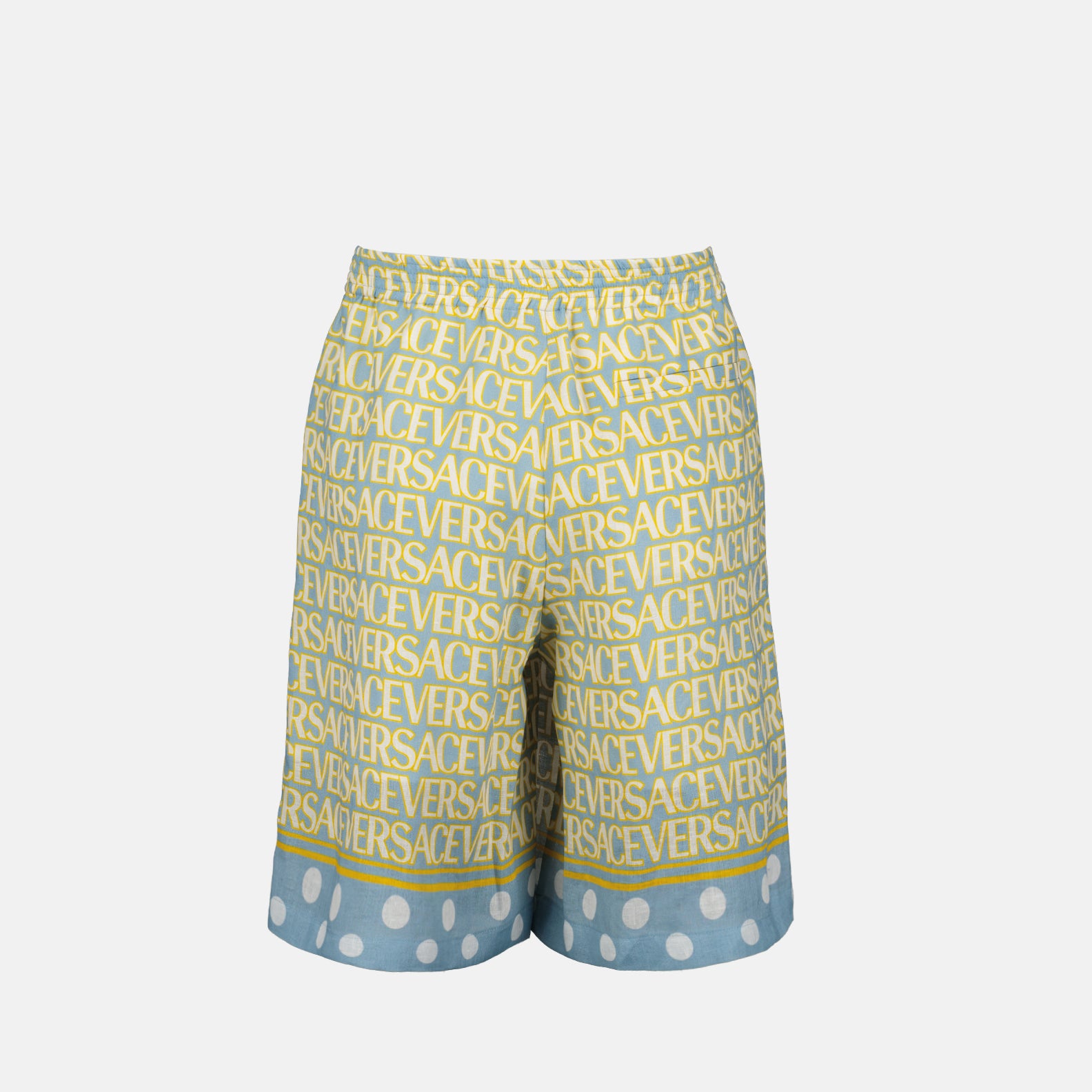 Shorts Short de bain allover Polka Dot Versace Giallo Homme