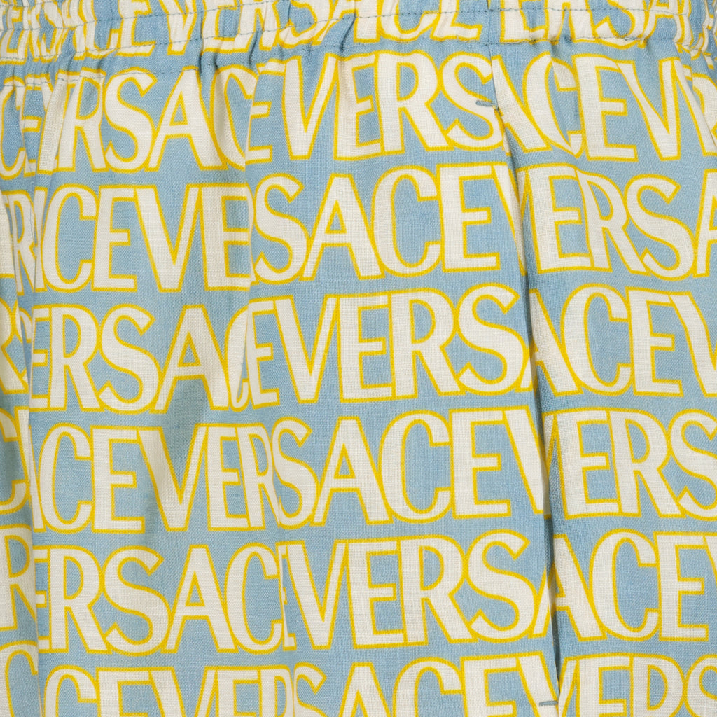 Shorts Short de bain allover Polka Dot Versace Giallo Homme