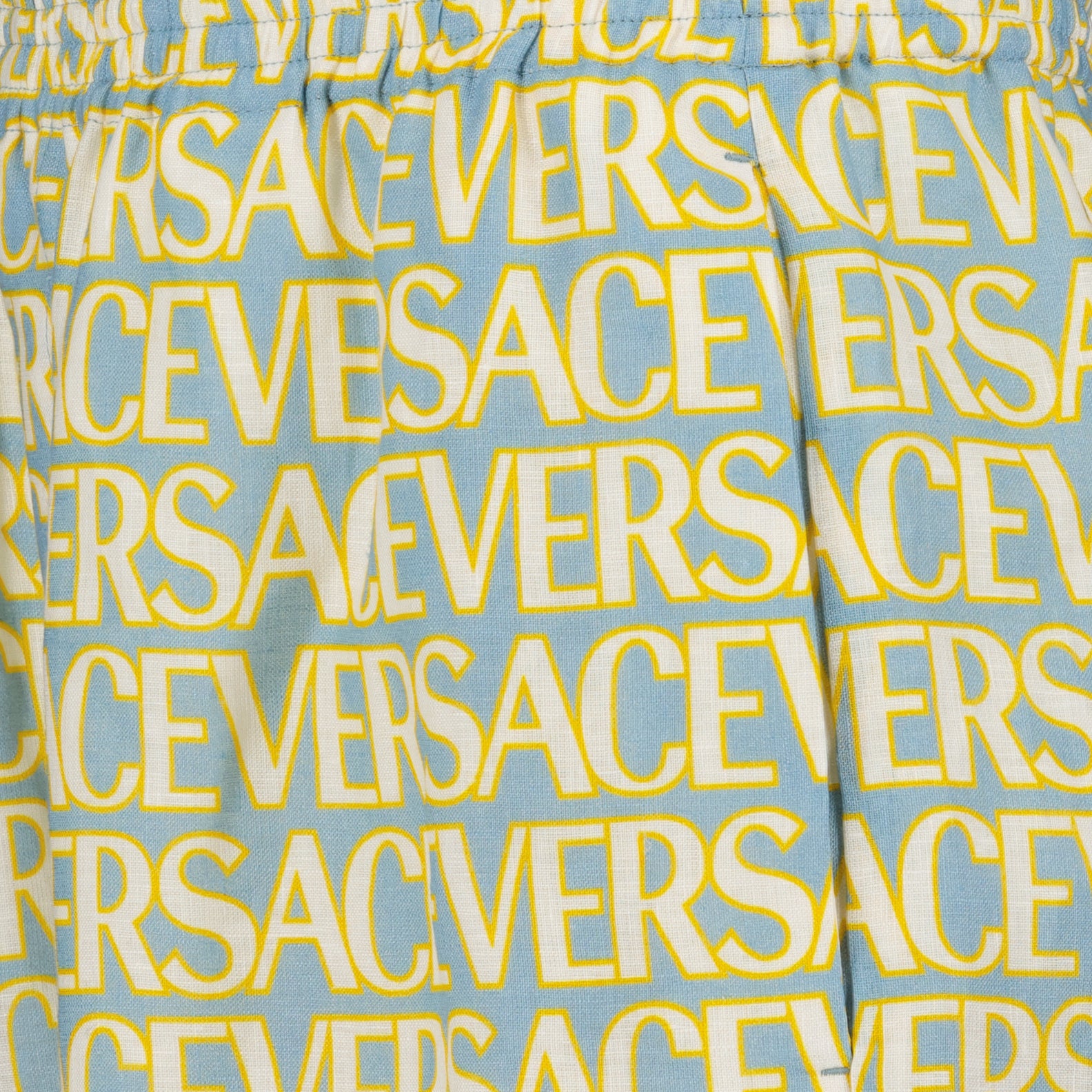 Shorts Short de bain allover Polka Dot Versace Giallo Homme