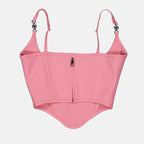 Tops Top corset Versace Allover Versace Rosa Femme