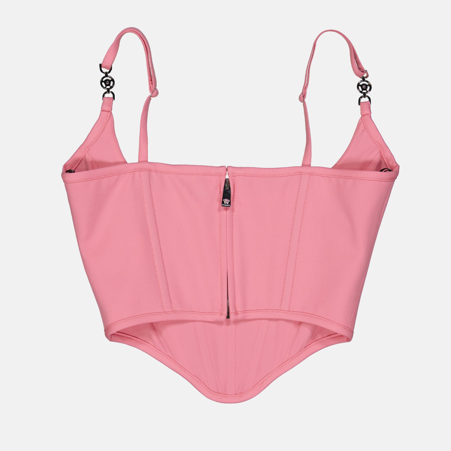 Tops Top corset Versace Allover Versace Rosa Femme