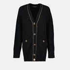 Malhas Cardigan long Medusa Versace Preto Femme