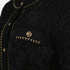 Malhas Cardigan Medusa en tweed Versace Preto Femme