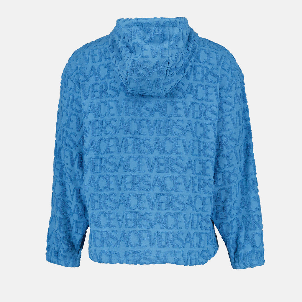 Sweatshirts Sweatshirt Versace Allover en éponge Versace Blau Homme