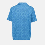 Shirts Monogram shirt Versace Blue Man