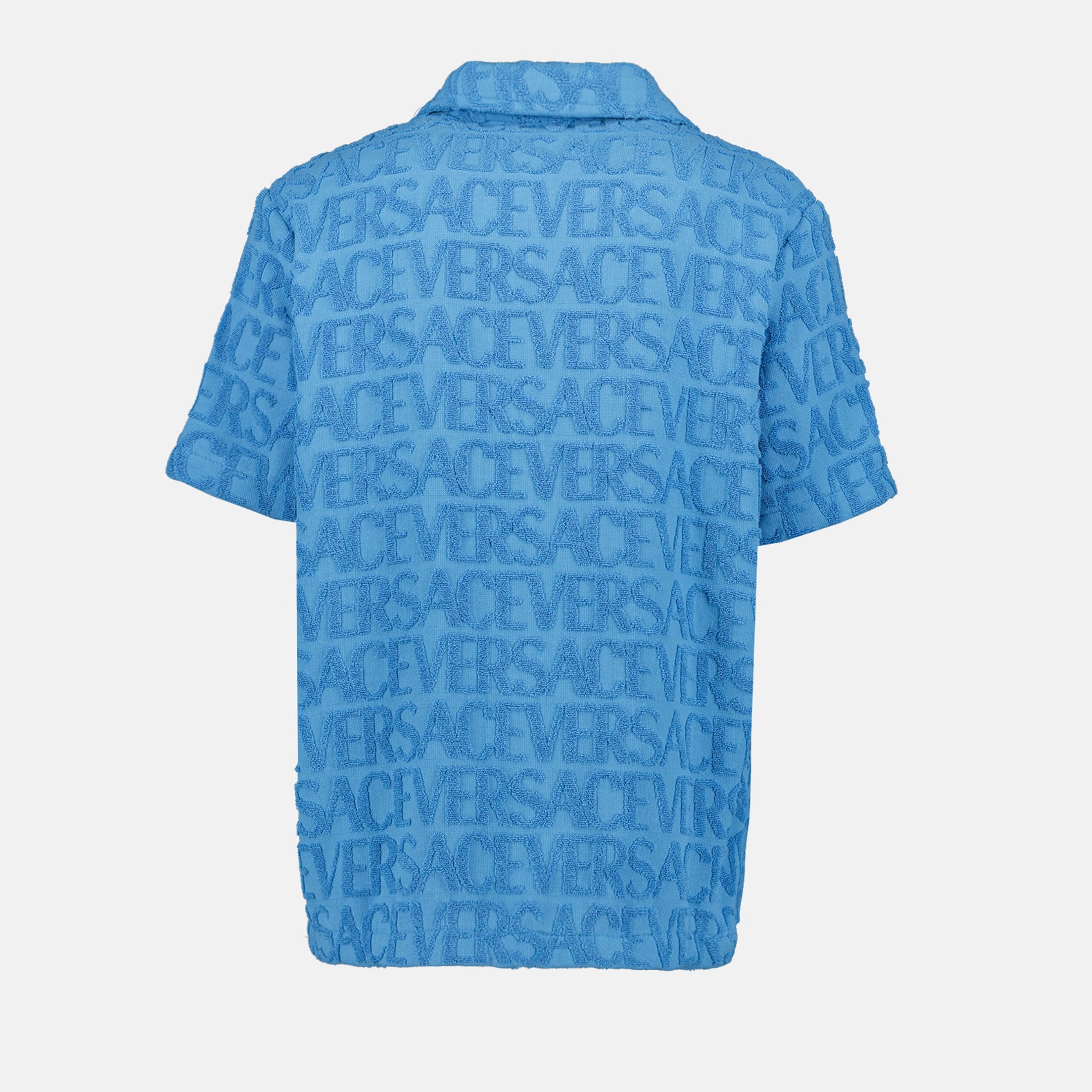 Shirts Monogram shirt Versace Blue Man