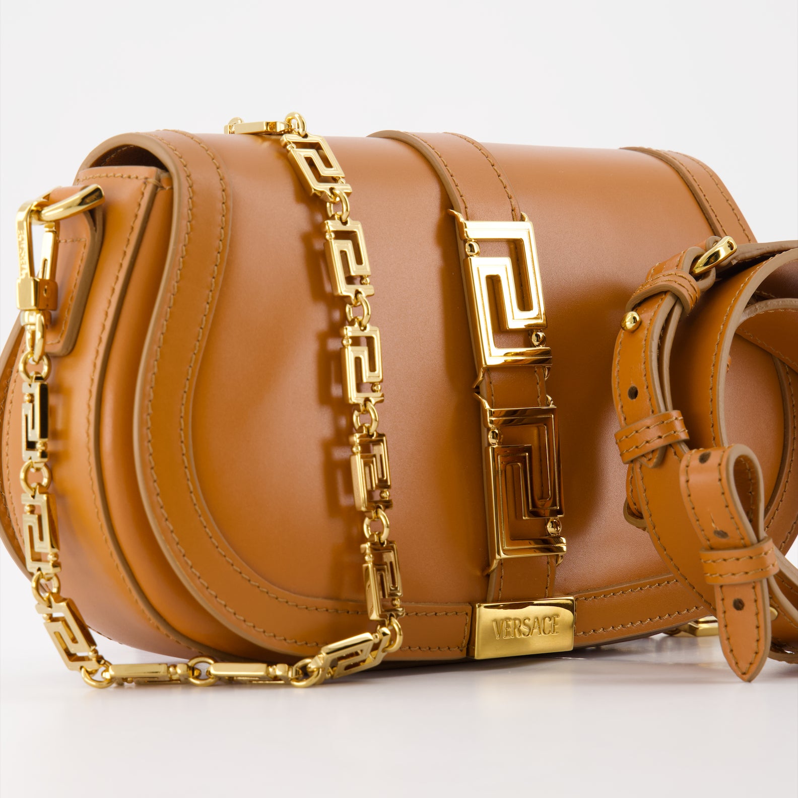 Handbags and shoulder bags Greca Goddess bag Versace Brown Women