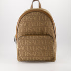 Backpacks Versace Allover Backpack Versace Brown Man