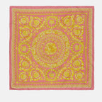 Lenços e luvas Carré de soie Barocco Versace Rosa Femme