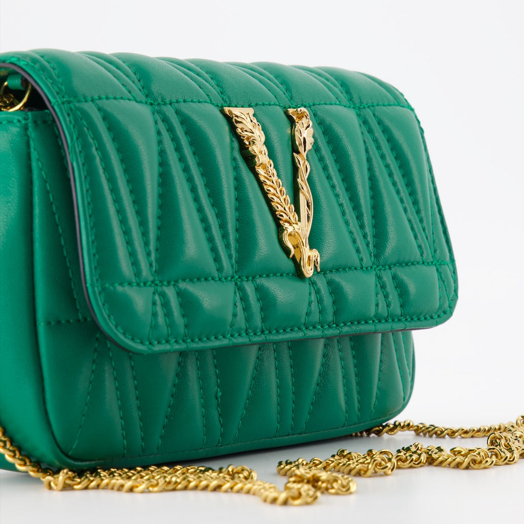 Borse a tracolla Sac Virtus Versace Verde Femme