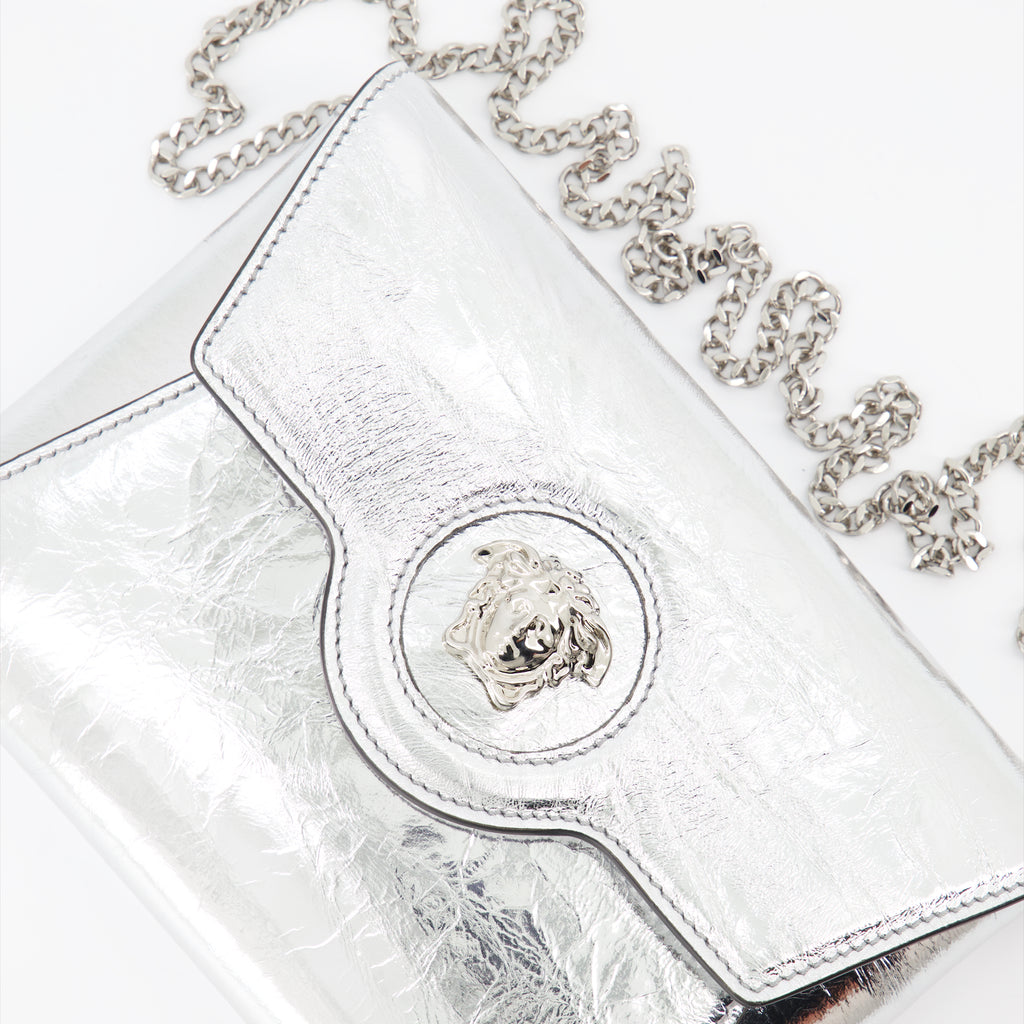 Pochettes Pochette La Medusa Versace Argenté Femme