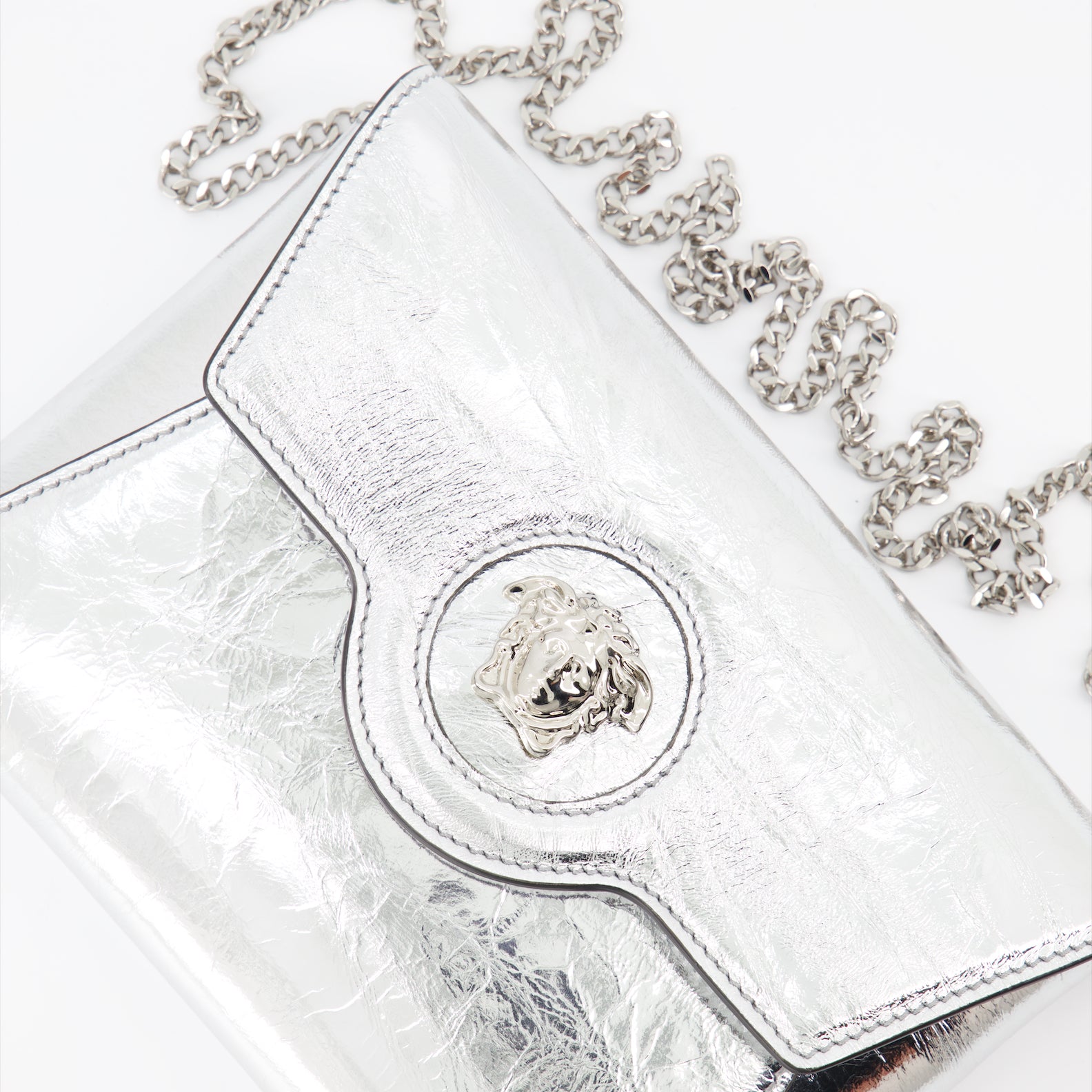 Pochettes Pochette La Medusa Versace Argenté Femme