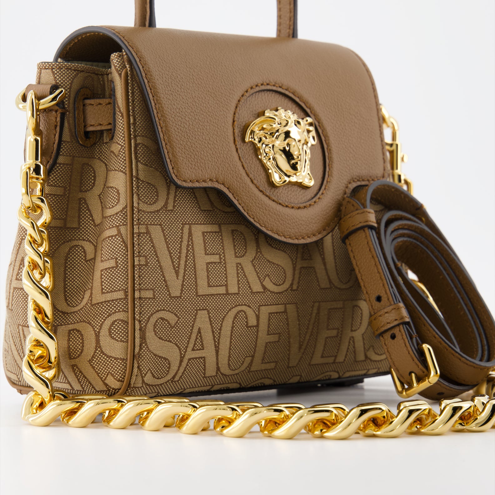 Borse a mano e a spalla Sac mini Versace Allover La Medusa Versace Marrone Femme
