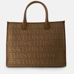 Sacs cabas Sac cabas Versace Allover Versace Marron Femme