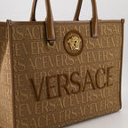 Sacs cabas Sac cabas Versace Allover Versace Marron Femme