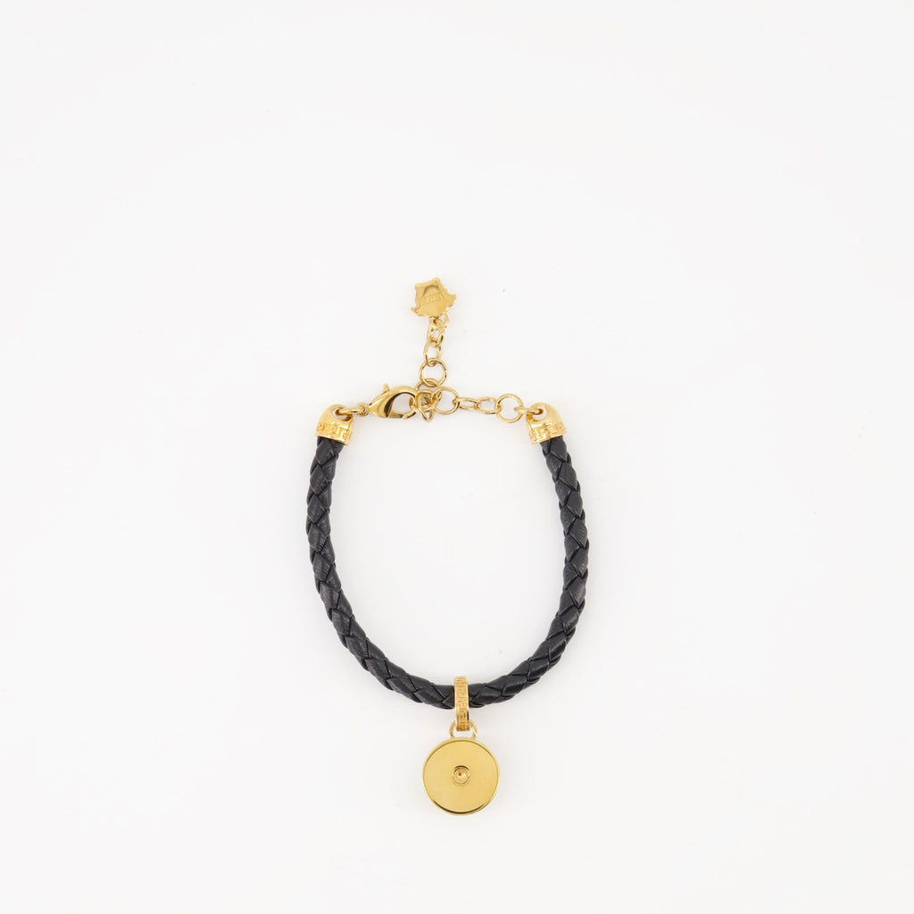 Joias Bracelet Medusa Biggie Versace Preto Femme